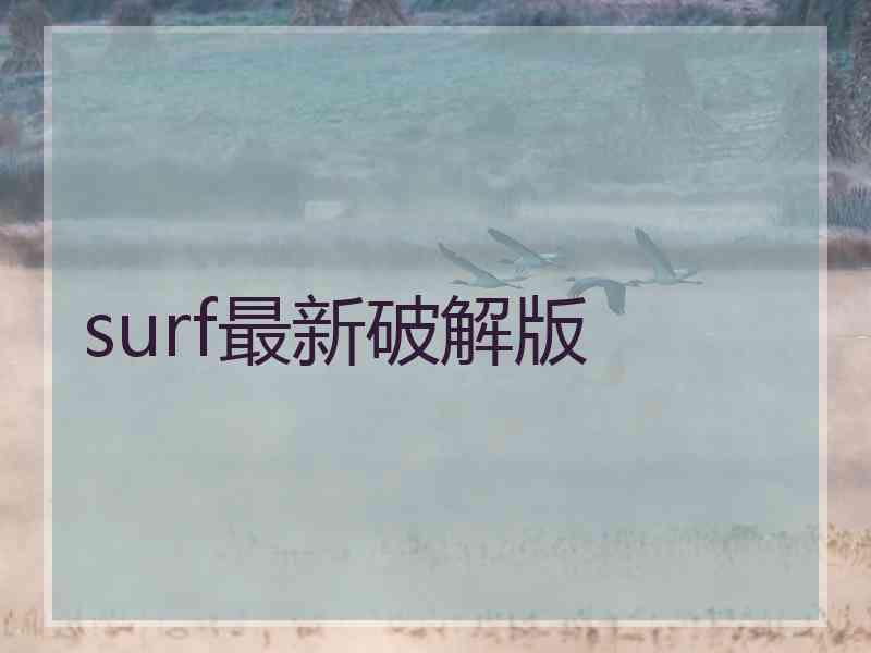 surf最新破解版