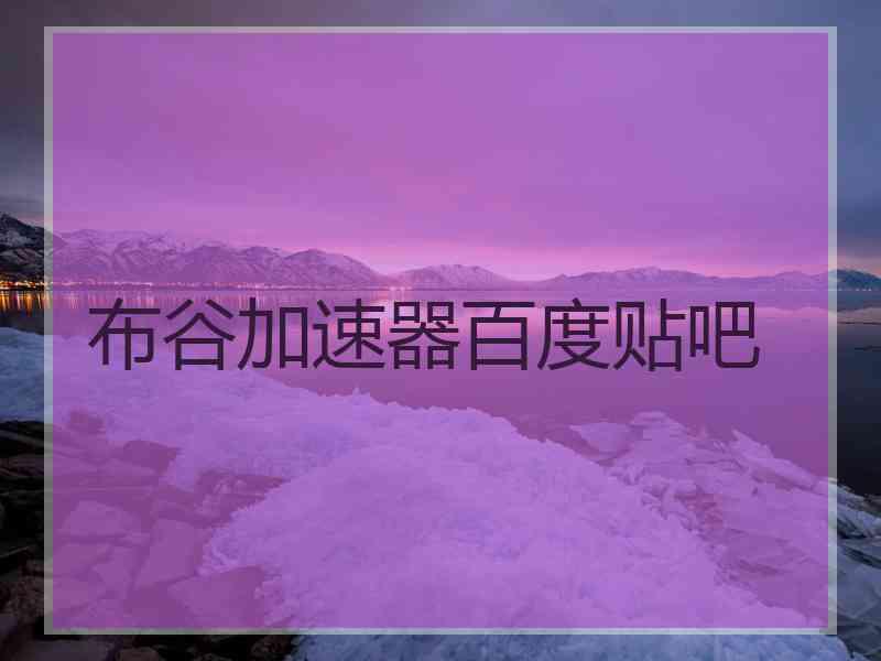 布谷加速器百度贴吧