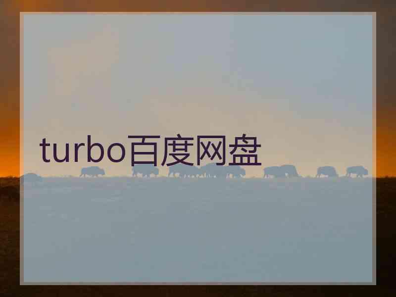 turbo百度网盘