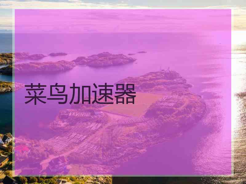 菜鸟加速器